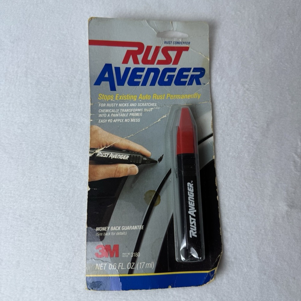 3M Rust Avenger Rust Converter Stops Existing Auto Car Rust Permanently Vintage